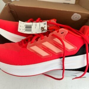 adidas ultra run Bright Red Athletic Sneakers with White Sole